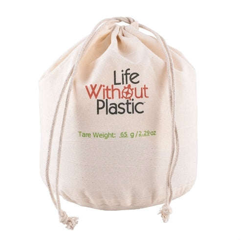 Grand sac en coton double à fond plat pour farine bio - Grand